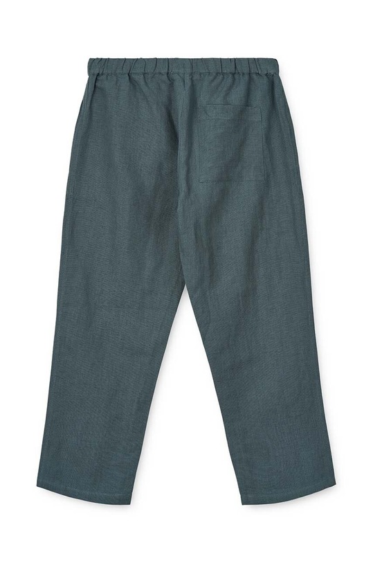 Băieți Liewood pantaloni cu amestec de in pentru copii Orlando Linen Pants LW19361 albastru