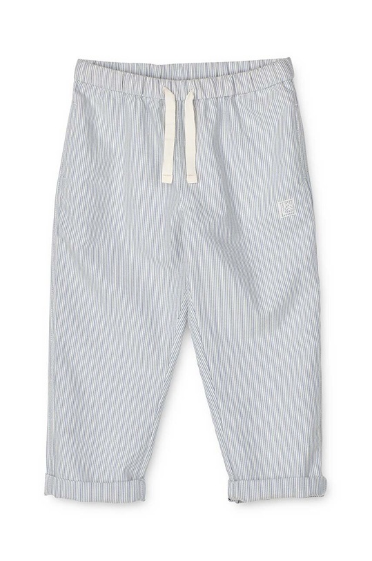 Детские хлопковые брюки Liewood Orlando Stripe Pants хлопок голубой LW19367