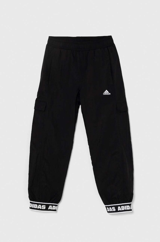 Detské tepláky adidas látka čierna IN1905
