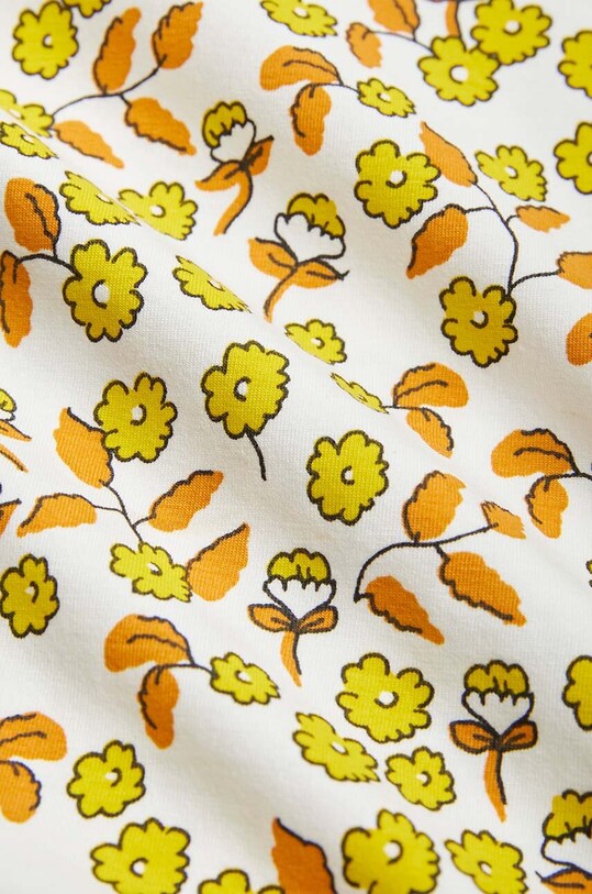 Mini Rodini spodnie dziecięce Flowers żółty 2423011100