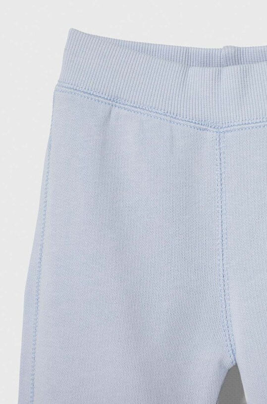 United Colors of Benetton pantaloni de trening din bumbac pentru bebeluși albastru 3J70AF01L.W.Seasonal