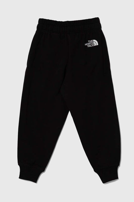The North Face spodnie dresowe bawełniane dziecięce OVERSIZED JOGGERS NF0A89PE czarny SS24