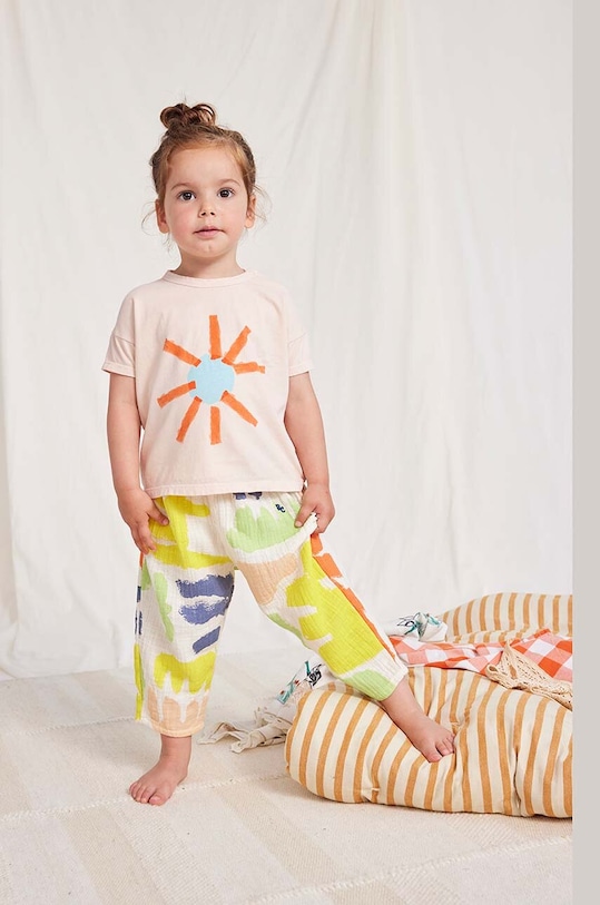 Дитячі бавовняні штанці Bobo Choses бавовна барвистий 124AB058