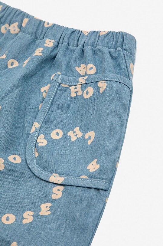 Дитячі бавовняні штанці Bobo Choses блакитний 124AB062
