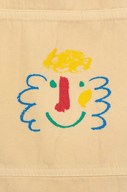 Дитячі бавовняні штани Bobo Choses 124AC115 жовтий