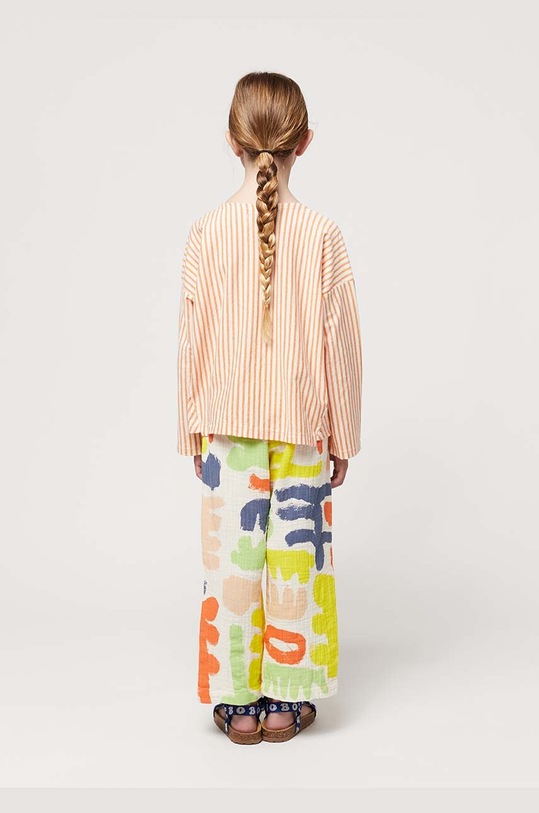 Bobo Choses pantaloni de bumbac pentru copii 124AC110 galben