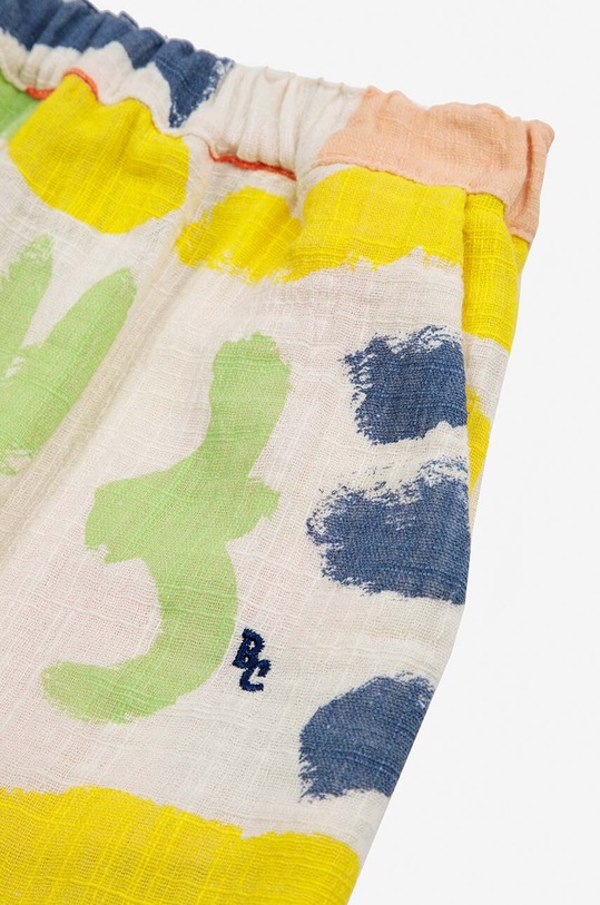 Bobo Choses pantaloni de bumbac pentru copii galben 124AC110