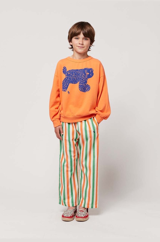 Bobo Choses spodnie bawełniane dziecięce wzorzyste multicolor 124AC109