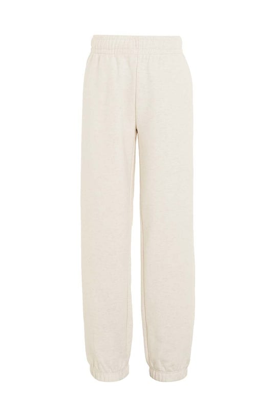 Dječji pamučni donji dio trenirke Tommy Hilfiger KS0KS00535.PPYH bež SS24