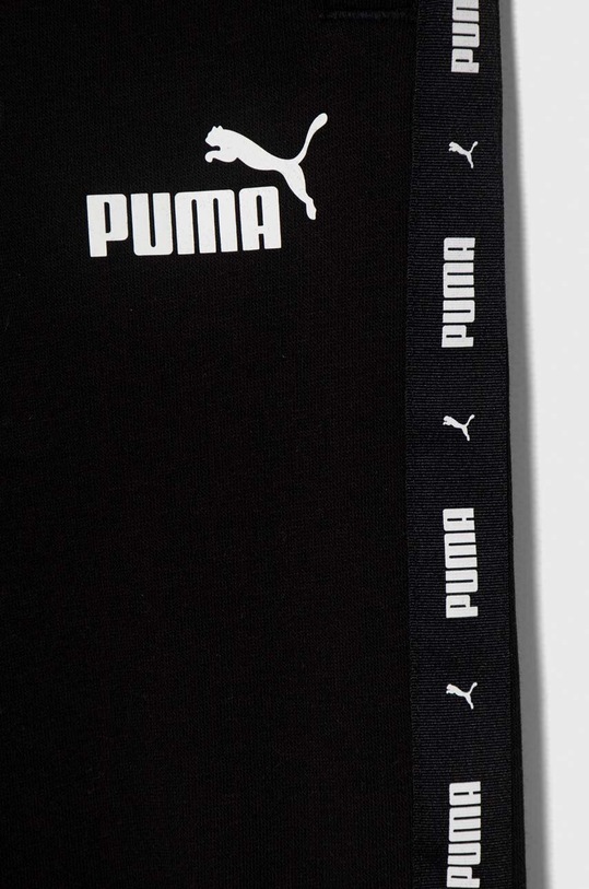 Chłopiec Puma spodnie dresowe dziecięce ESS Tape Sweatpants TR cl 849205 czarny