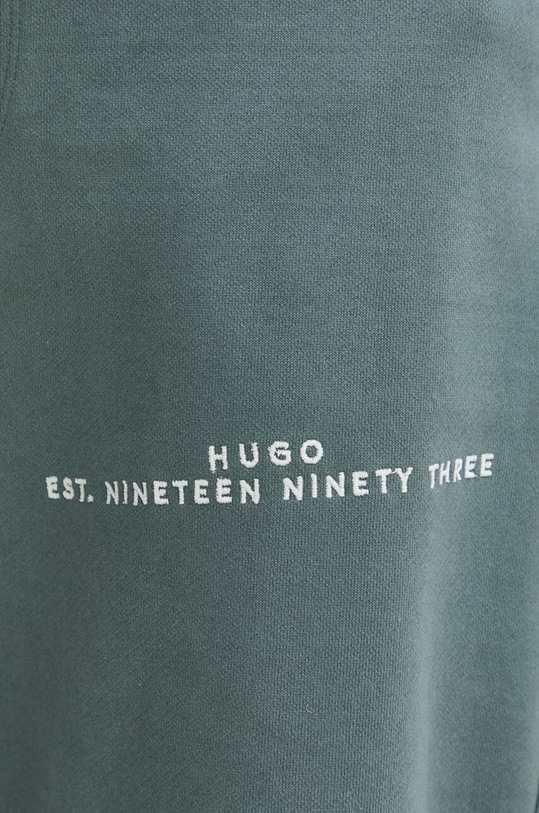 HUGO spodnie dresowe bawełniane zielony 50504720