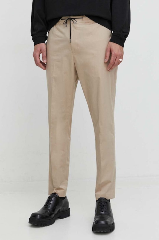 HUGO pantaloni drept bej 50507708