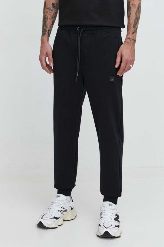 HUGO pantaloni de trening tricotaj negru 50509457