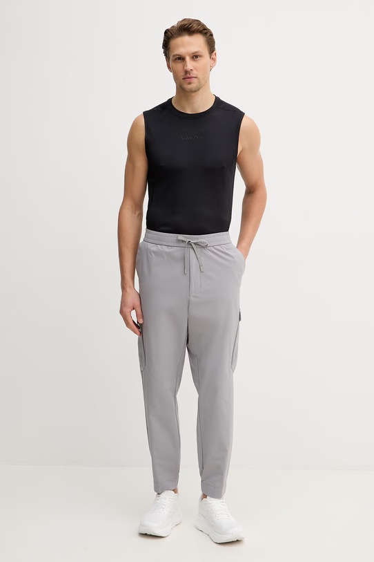 BOSS Green spodnie dresowe 50508339 szary SS26