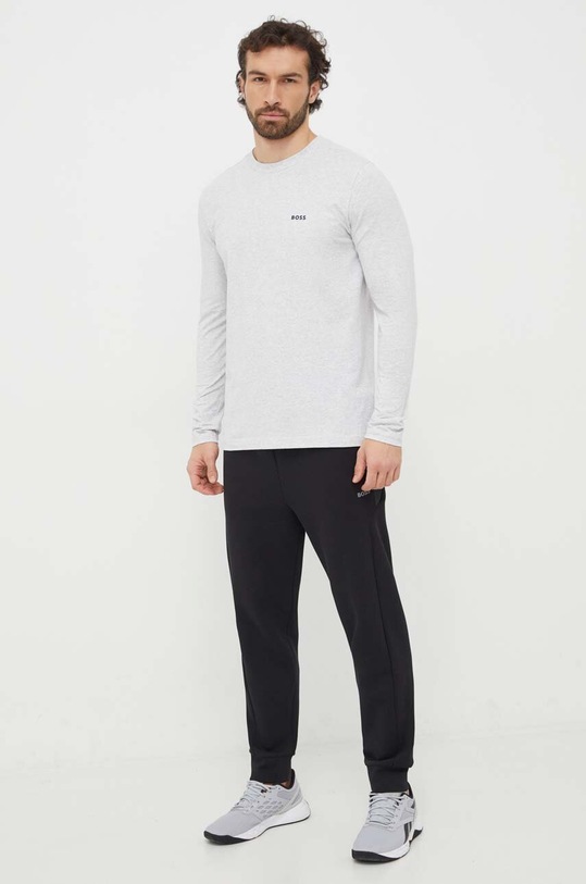 BOSS Green spodnie dresowe 50504752 czarny SS24