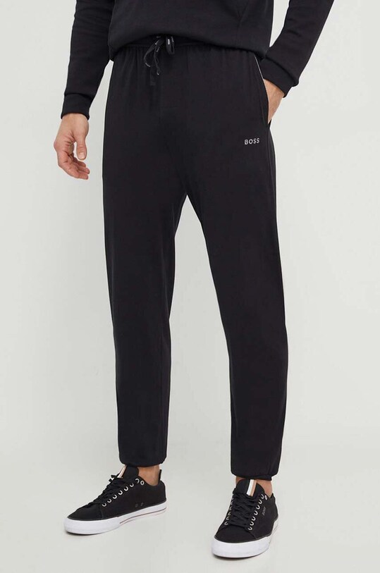 Homewear hlače BOSS bez uzorka crna 50515365