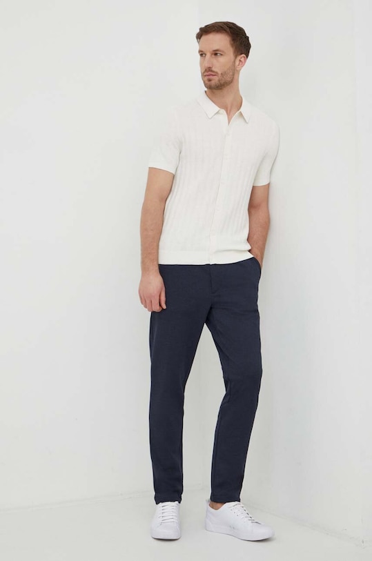 BOSS spodnie 50507573 granatowy SS24