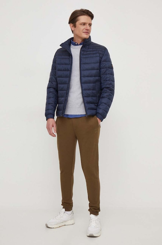 BOSS Orange pantaloni de trening din bumbac 50509303 verde NC00