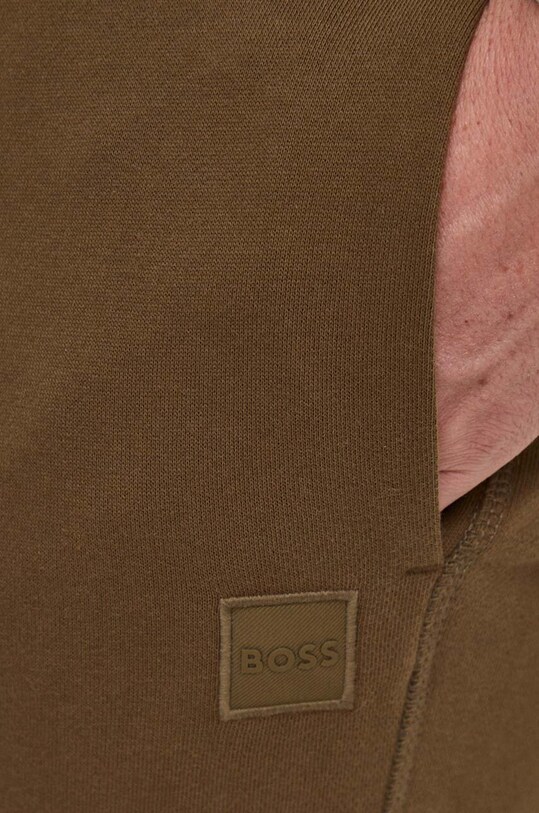 BOSS Orange pantaloni de trening din bumbac verde 50509303