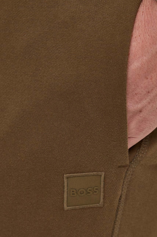 BOSS Orange pantaloni de trening din bumbac verde 50509303