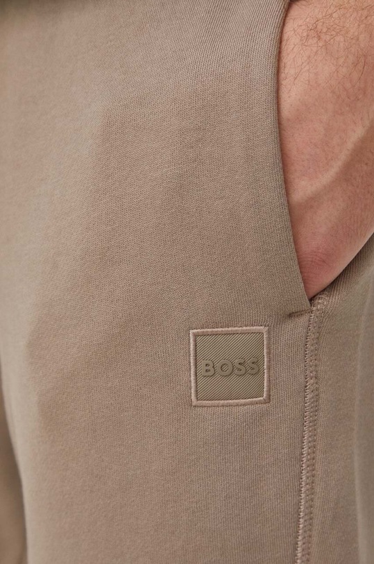 BOSS Orange pantaloni de trening din bumbac Sestart maro 50509303