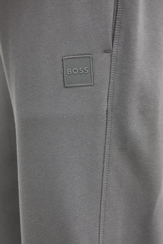 Pamučni donji dio trenirke BOSS Orange siva 50509303