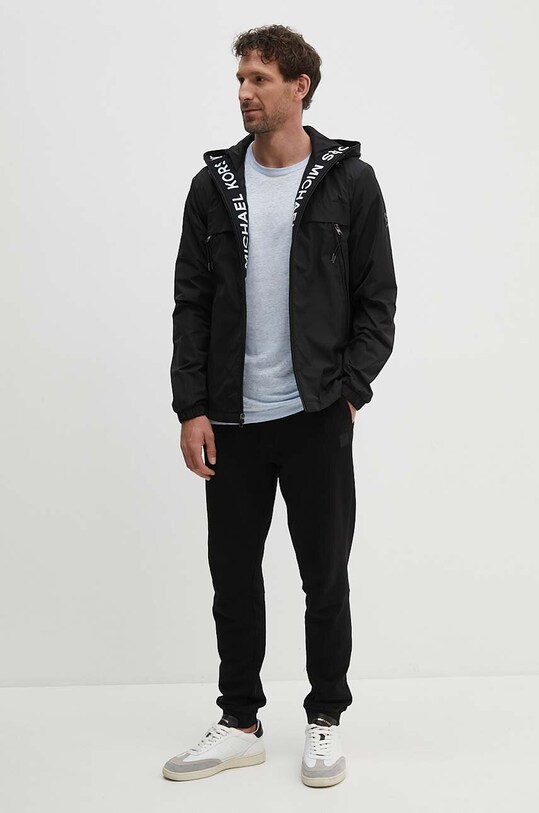 BOSS Orange spodnie dresowe bawełniane 50509303 czarny NC00