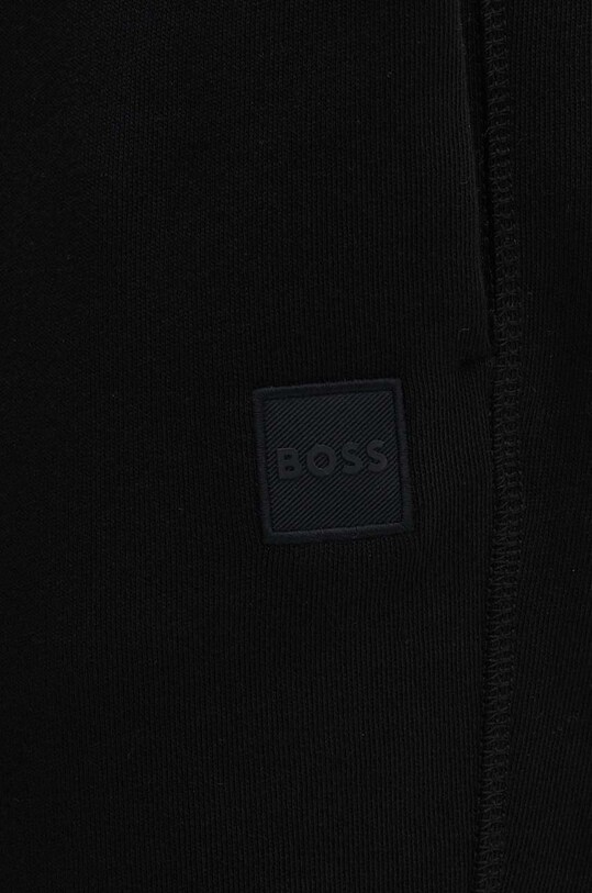 BOSS Orange spodnie dresowe bawełniane czarny 50509303