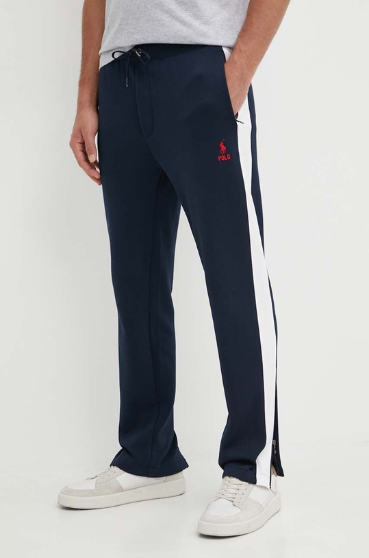 Polo Ralph Lauren spodnie dresowe drobny wzór granatowy 710926505