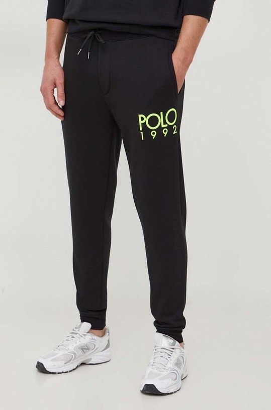 Polo Ralph Lauren pantaloni de trening tricotaj negru 710926980