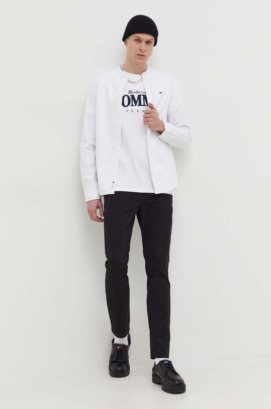 Tommy Jeans pantaloni DM0DM18339 negru SS24