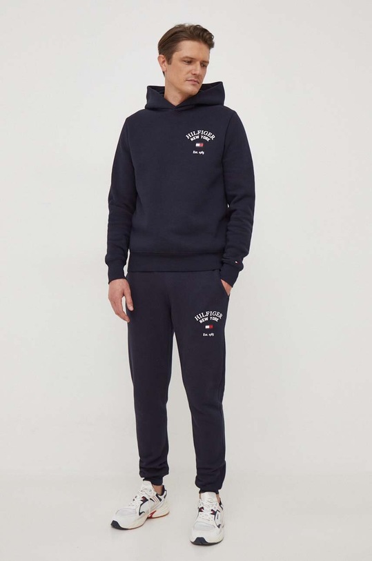 Tommy Hilfiger spodnie dresowe MW0MW33642 granatowy SS24