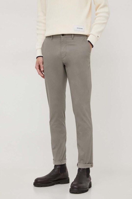 Брюки Tommy Hilfiger с эластаном серый MW0MW33937