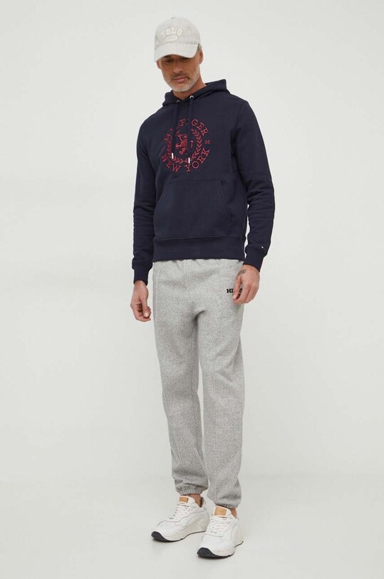 Tepláky Tommy Hilfiger MW0MW33656 sivá SS24