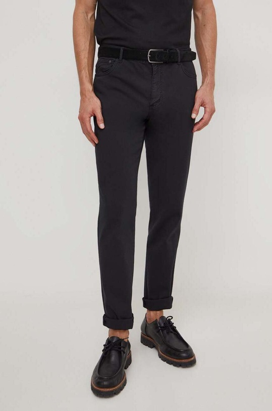 Tommy Hilfiger spodnie z elastanem czarny MW0MW33908