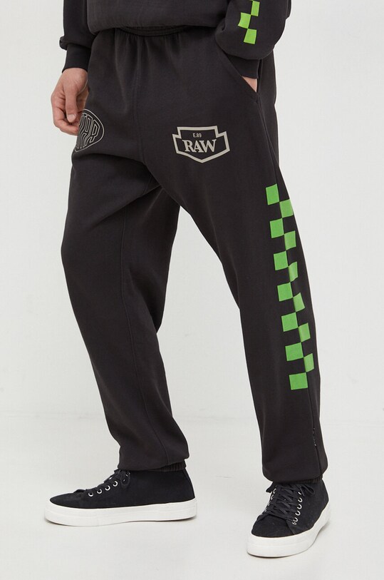 G-Star pantaloni de trening din bumbac bumbac negru D23912.B782
