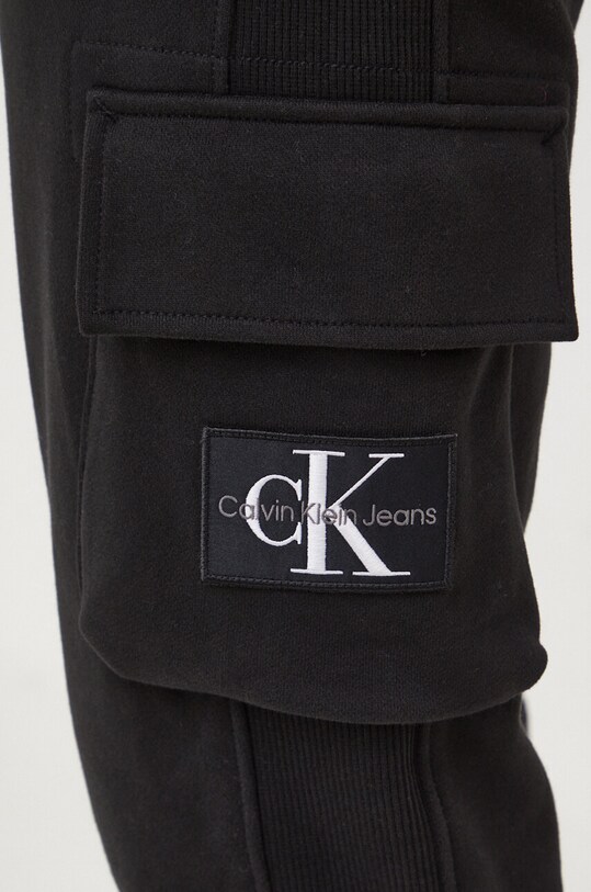 Бавовняні спортивні штани Calvin Klein Jeans чорний J30J324683