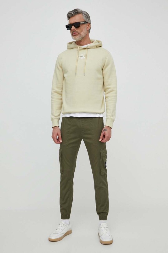 Παντελόνι Calvin Klein Jeans J30J324696 πράσινο SS24