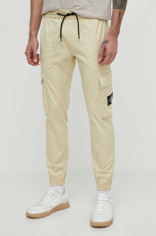 Calvin Klein Jeans spodnie beżowy J30J324696