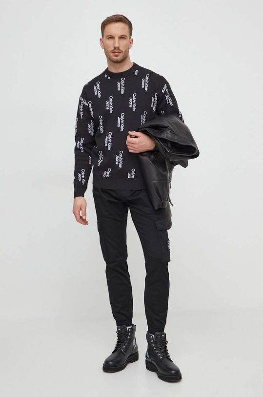 Calvin Klein Jeans spodnie J30J324696 czarny SS24
