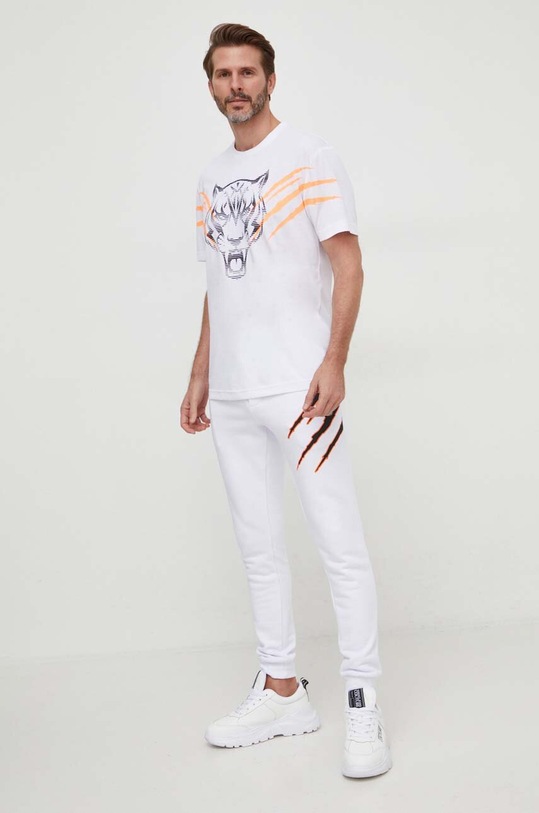 Παντελόνι φόρμας PLEIN SPORT SADC.MJT2256.SJO001N λευκό SS24