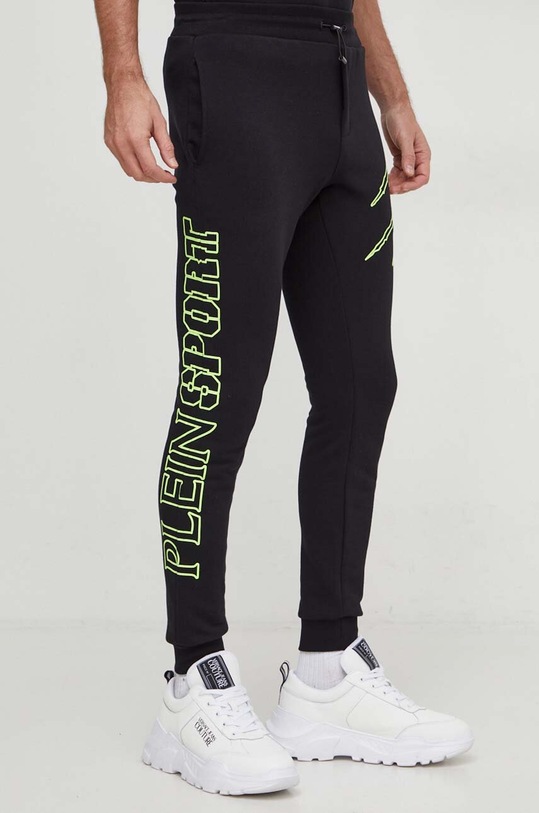 PLEIN SPORT pantaloni de trening negru SADC.MJT2256.SJO001N