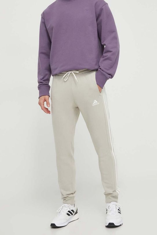 Tepláky adidas pletenina sivá IP3080
