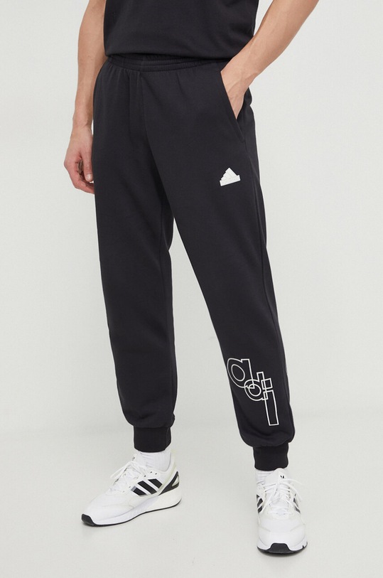 Tepláky adidas pletenina čierna IP4073