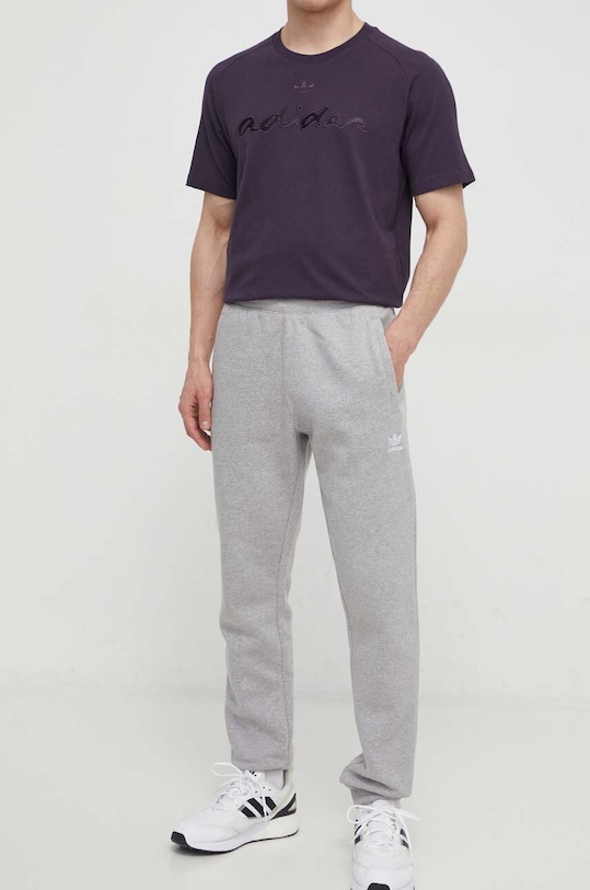 adidas Originals spodnie dresowe Essential Pant dzianina szary IR7803