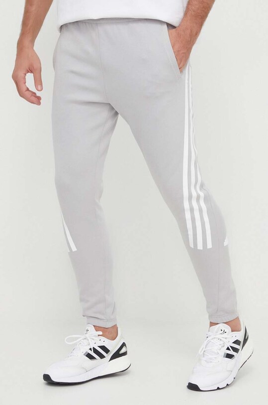 adidas spodnie dresowe dzianina szary IR9203
