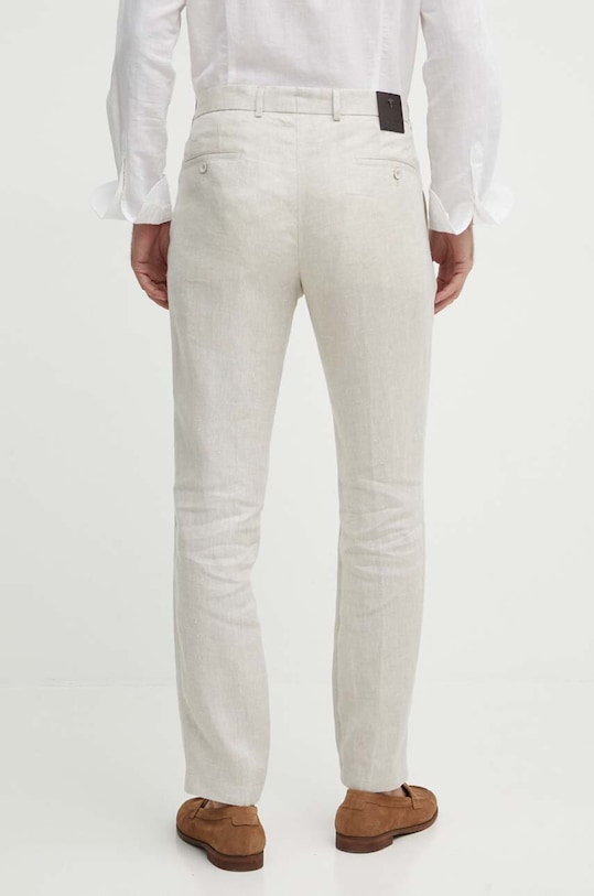 Odzież Joop! spodnie lniane Hank 30042198 beżowy