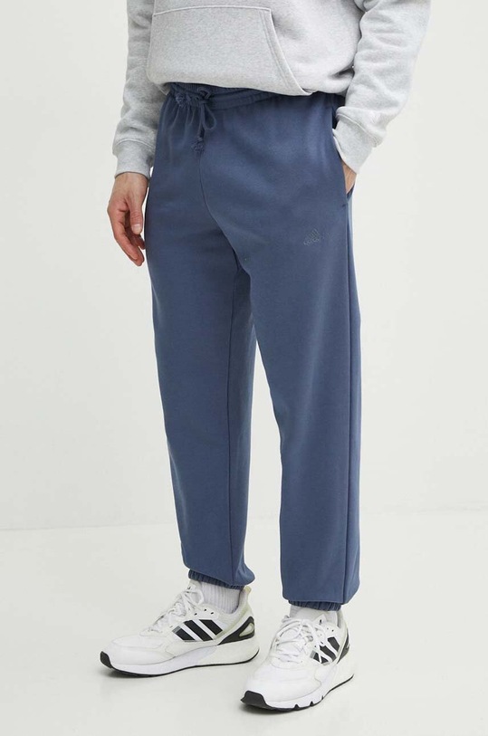 Tepláky adidas pletenina modrá IW1189