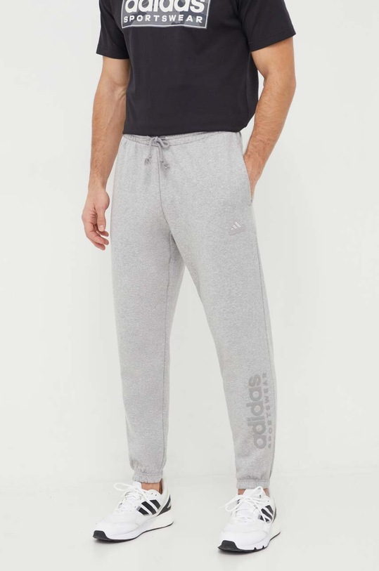 adidas spodnie dresowe dzianina szary IW1198