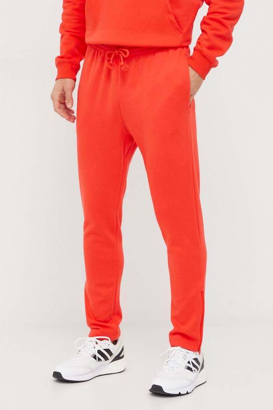 adidas spodnie dresowe dzianina czerwony IX3969